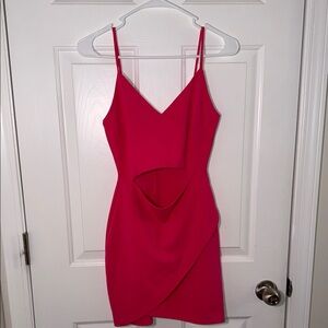 Elegant Pink Sleeveless Dress